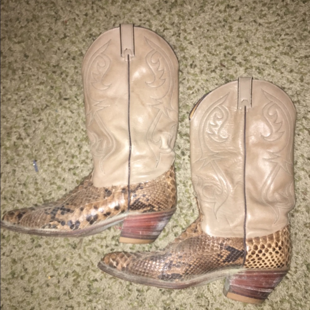 Rattlesnake Snake skin boots Size 9 1/2. - Picture 5 of 5